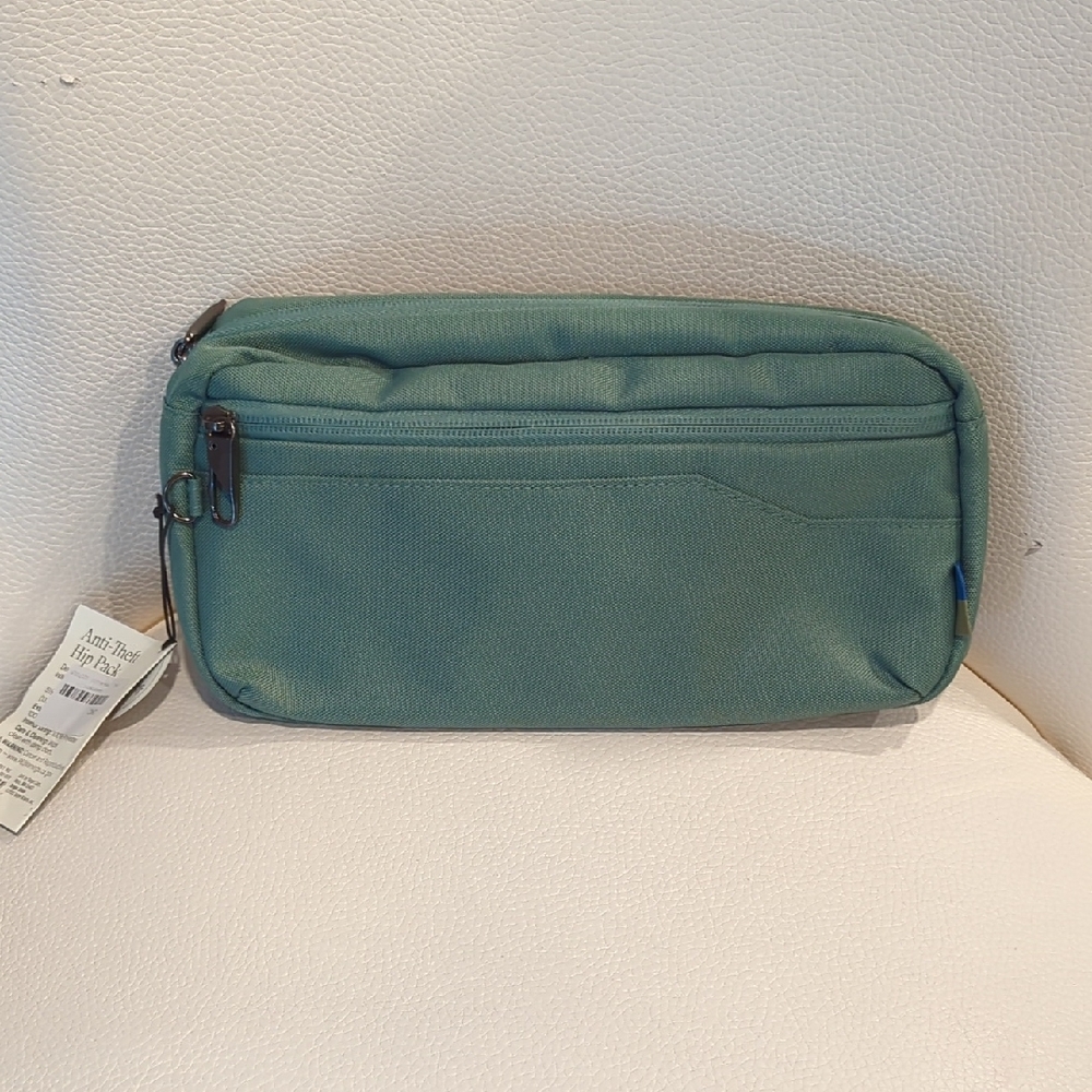 Compact Travel Hip Pack in Green